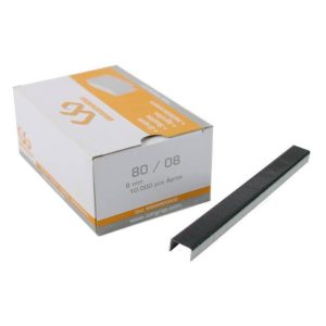 Agrafes Pneumáticos 80 Preto | Agrafes | A CarStuff - Tudo para Estofos e Estofadores é lider nacional no fornecimento de peles, tecidos, napas, lonas, capotas, alcatifas, ferramentas e tudo para estofos em automóveis, clássicos, náutica, ferroviária, aeronáutica e decoração.