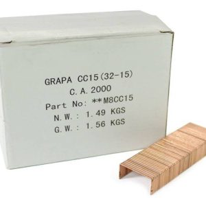 Agrafes P/Capas | Agrafes | A CarStuff - Tudo para Estofos e Estofadores é lider nacional no fornecimento de peles, tecidos, napas, lonas, capotas, alcatifas, ferramentas e tudo para estofos em automóveis, clássicos, náutica, ferroviária, aeronáutica e decoração.